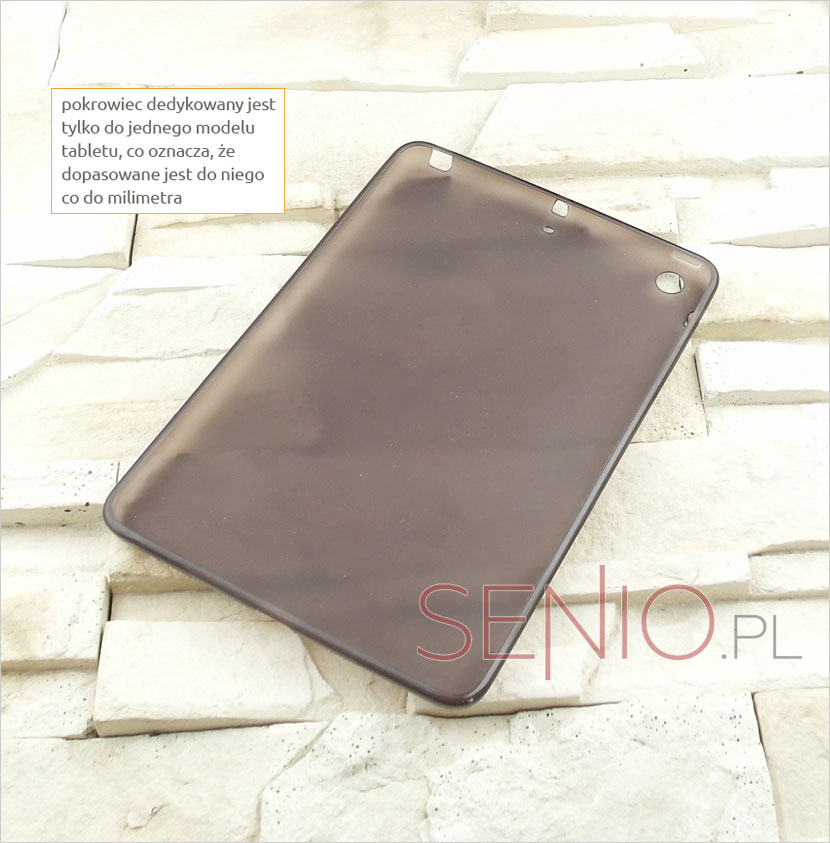 PRZEZROCZYSTE elastyczne etui do tabletu Apple iPad mini 2, 3 (9,7 cala)